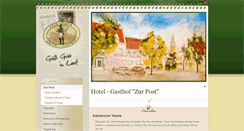 Desktop Screenshot of hotelzurpost-lauf.de