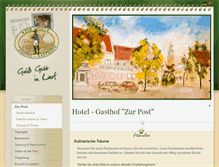 Tablet Screenshot of hotelzurpost-lauf.de